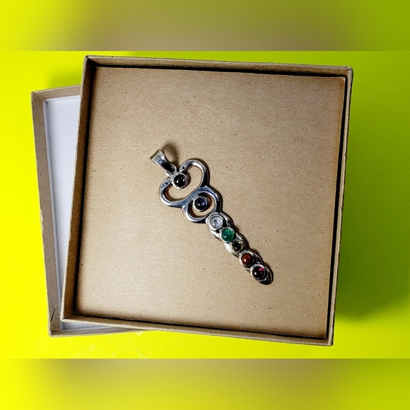 Chakra .925 Sterling Pendant & Bracelet Set - Picture 8 of 10